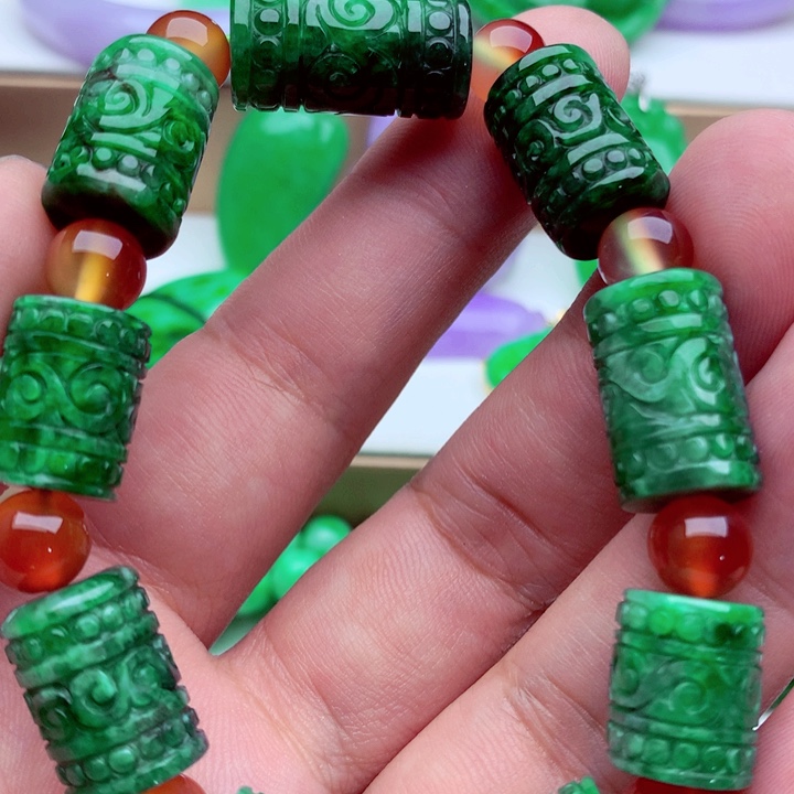 翡翠未镶嵌手链手串