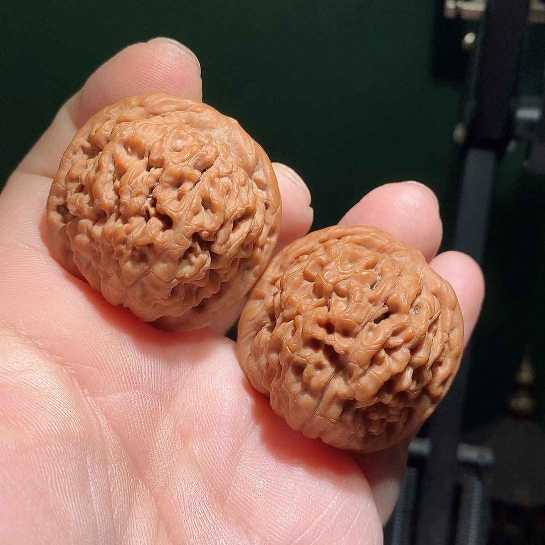 把件文玩核桃38莲花全品