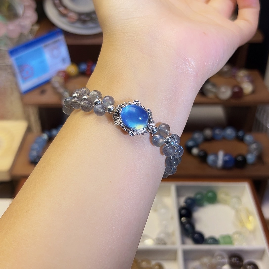 水晶手链合金灰月光公主编