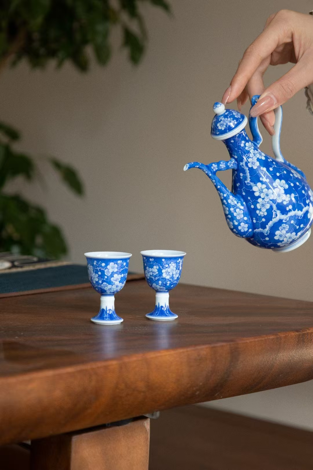 铭清堂  冰梅酒壶陶瓷套组