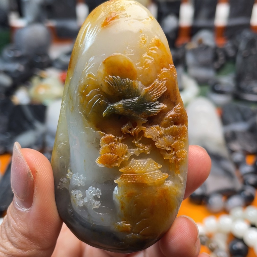 和田玉把件未镶嵌