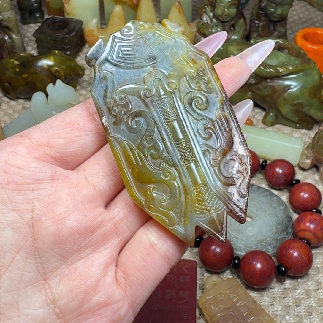 白玉菩提吊坠挂件