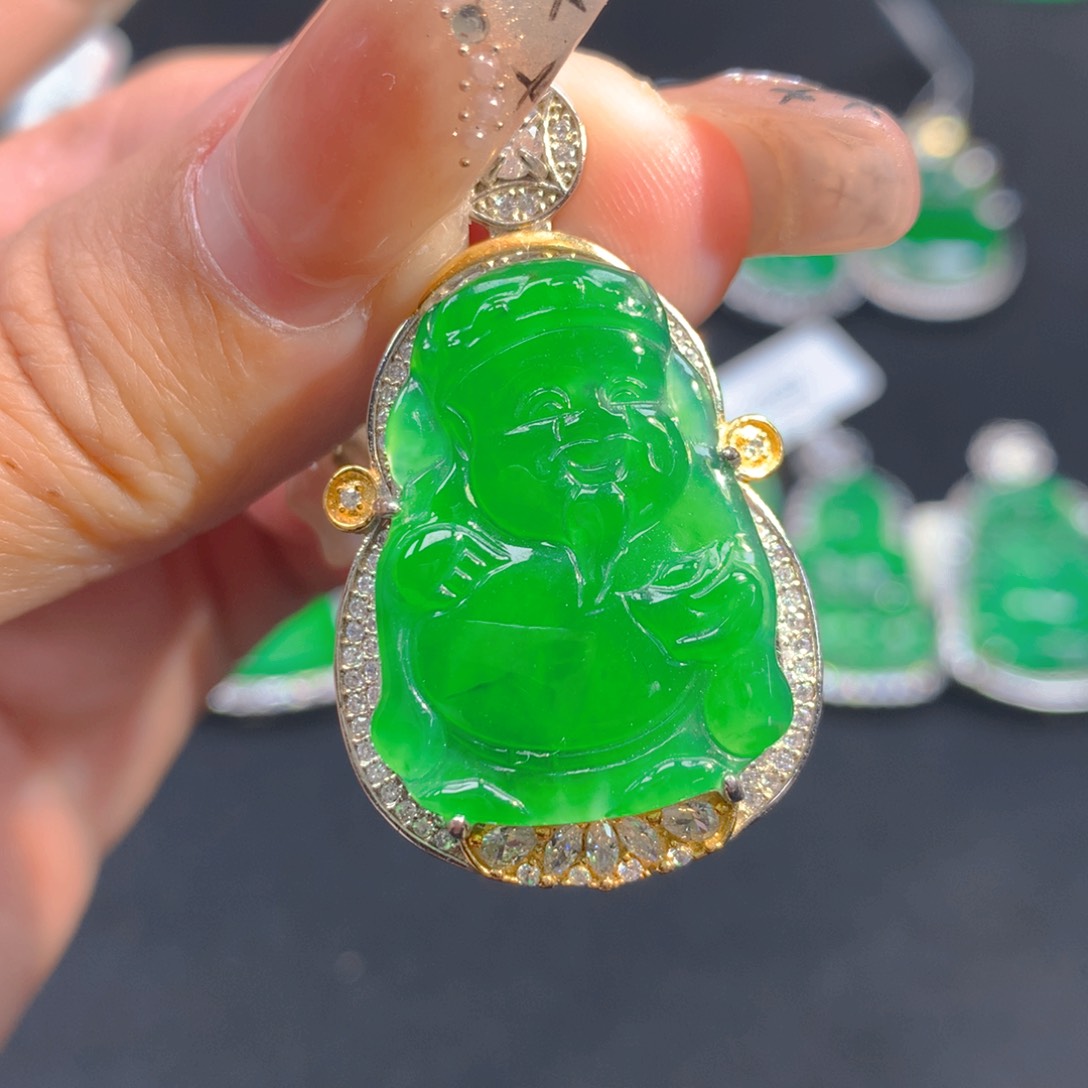 翡翠颈饰银S925镶嵌11111111111