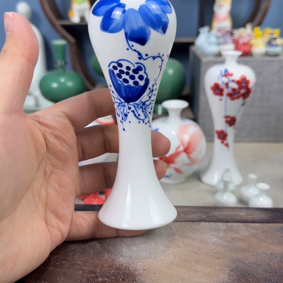 陶瓷手工小花器摆件