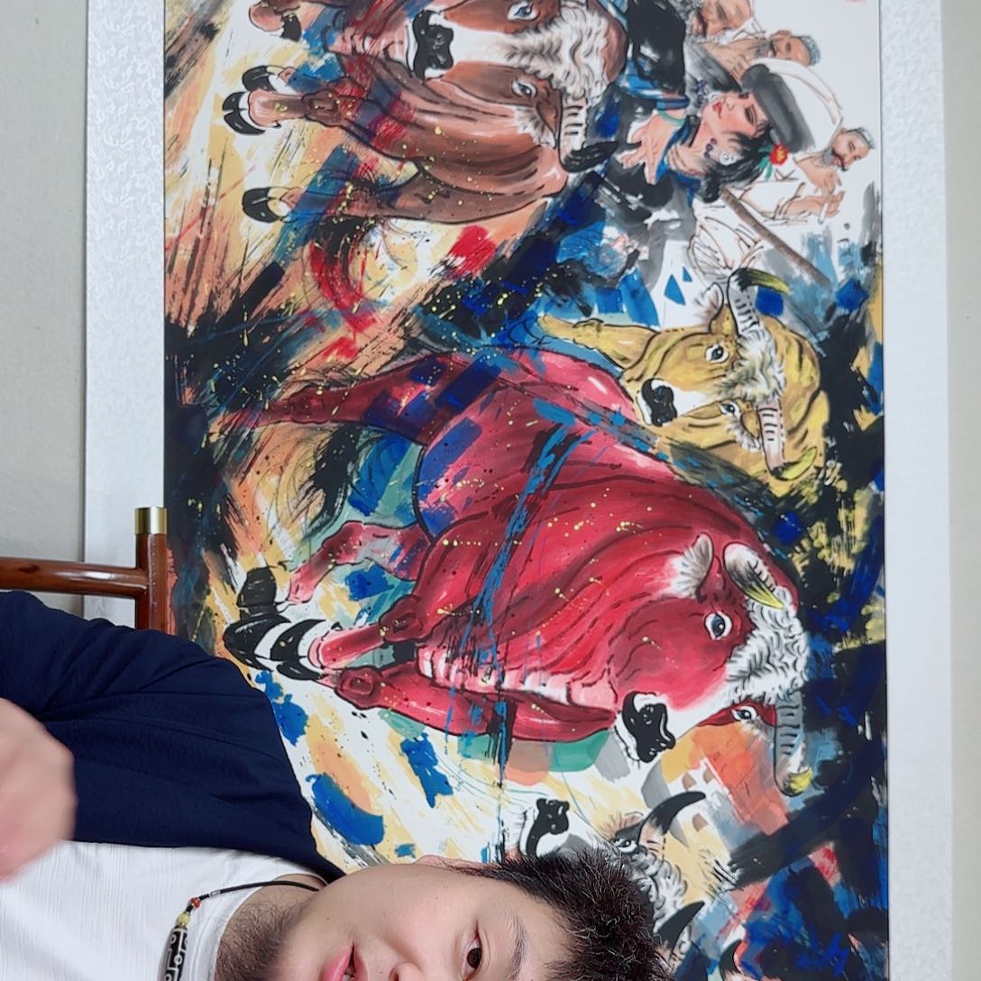 国画艺术家的作品