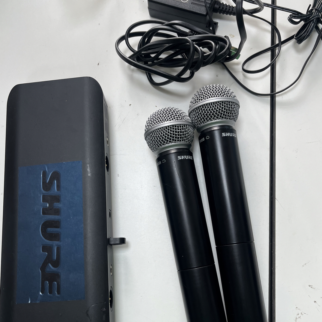 9新 Shure/舒尔 一拖二无线话筒Sm58功能完好成色如图保证正品
