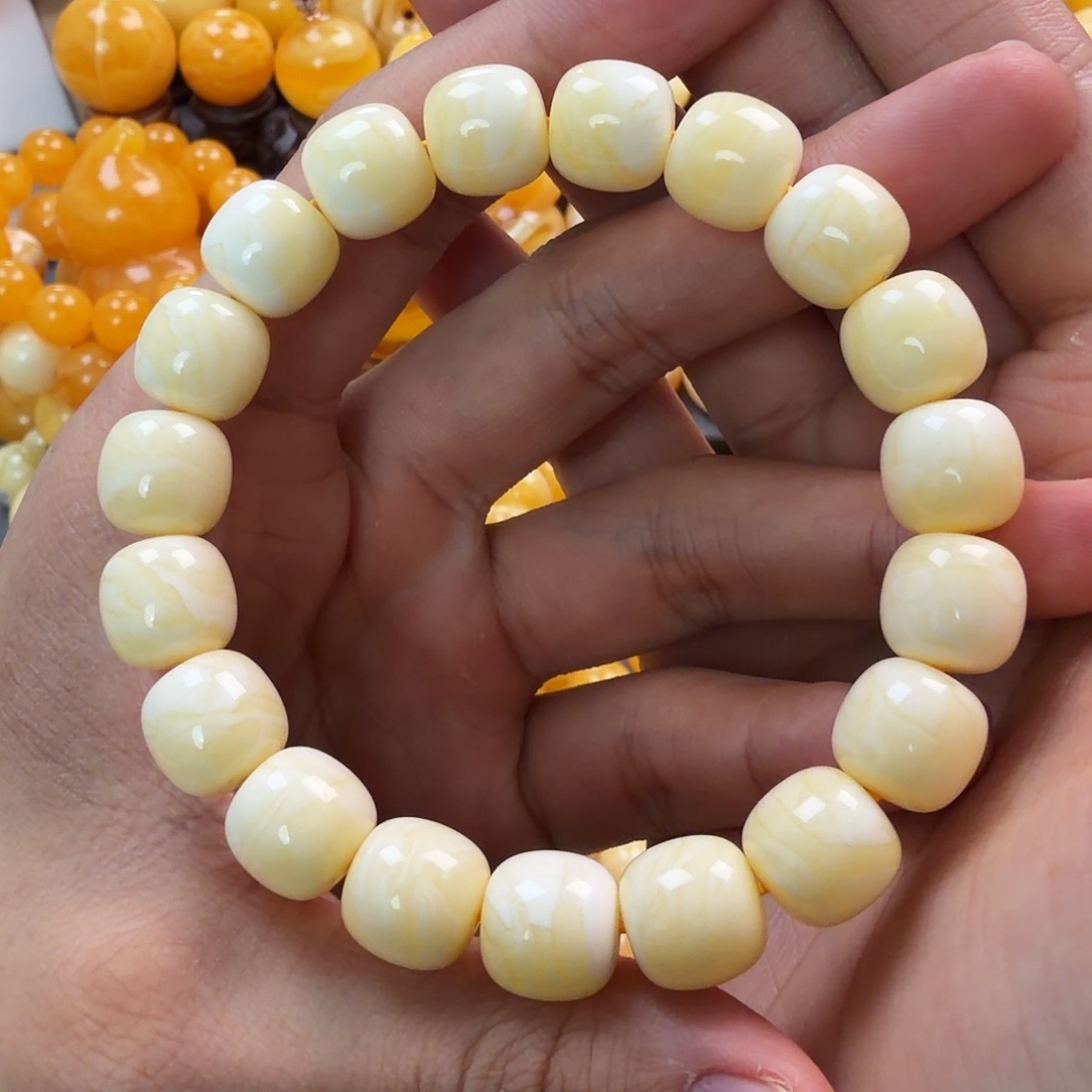 琥珀未镶嵌珠宝奇石12mm同料