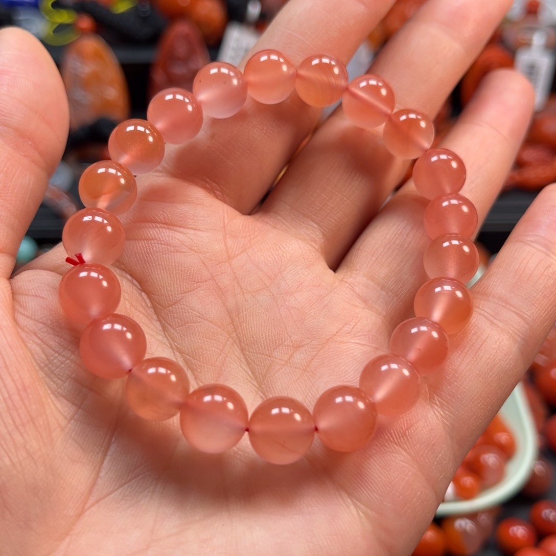 南红玛瑙手串9.5mm未镶嵌