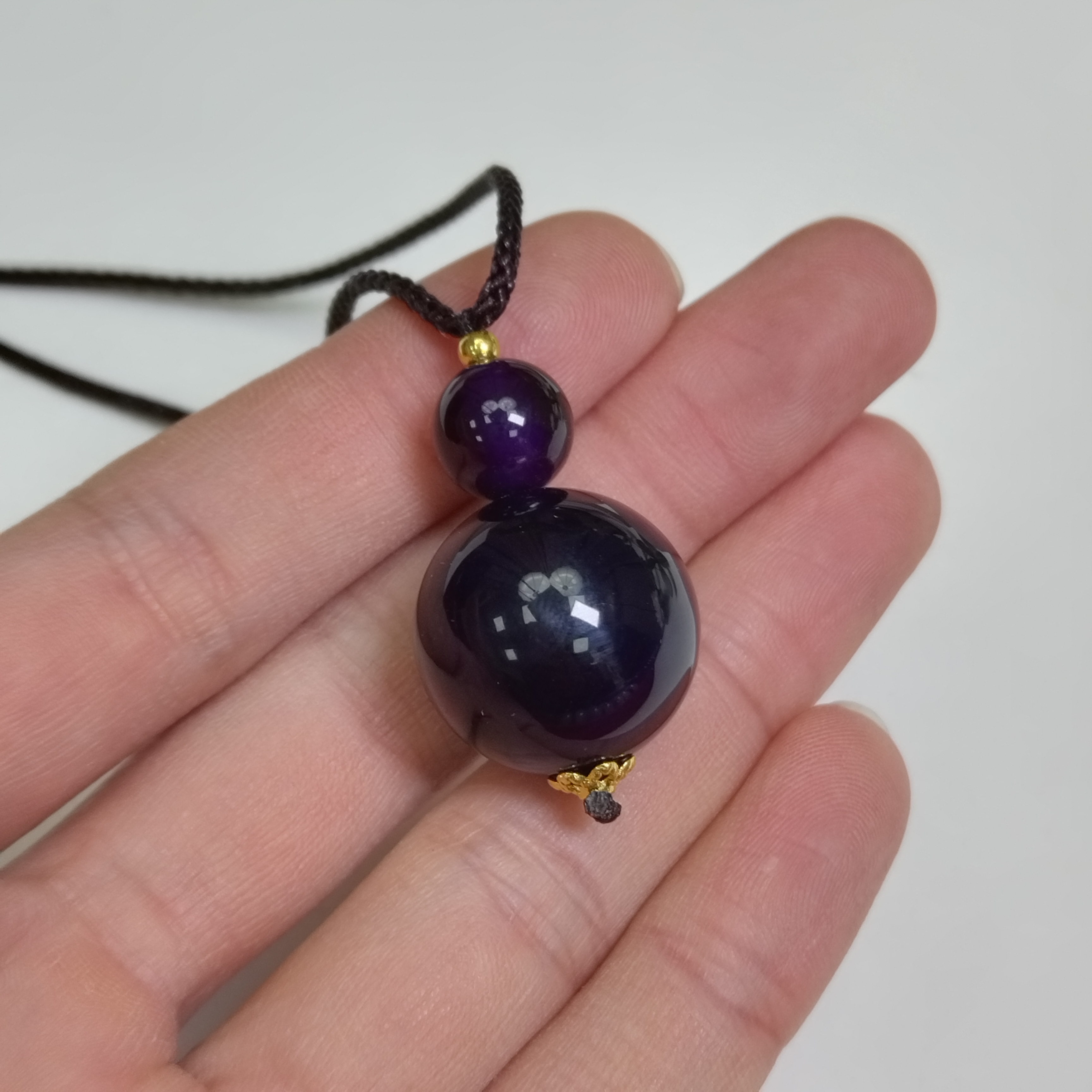 【侯总甄选】优天然皇家-紫龙醇-玛瑙2.0单珠玛瑙吊坠1075