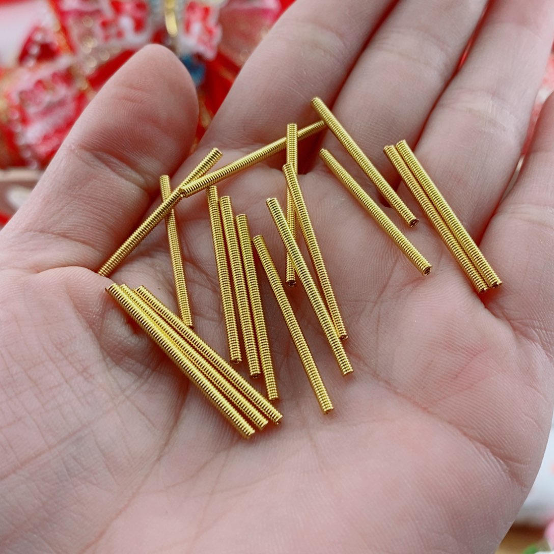3厘米金色弹簧100个