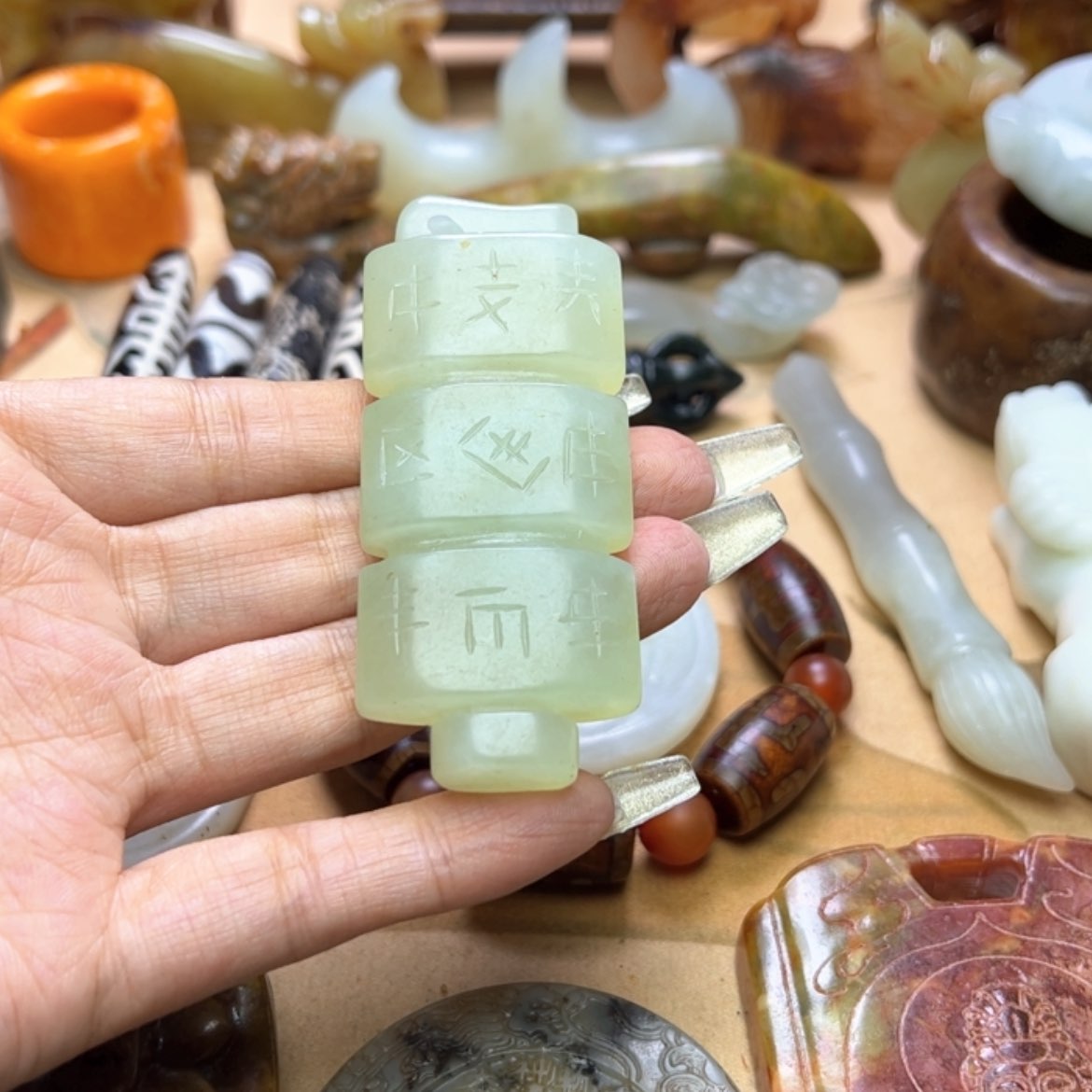 【闪购商品】蛇纹石玉颈饰未镶嵌