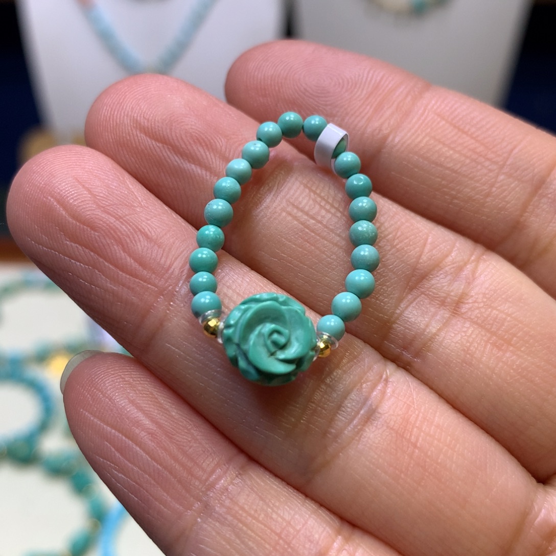 绿松石未镶嵌戒指