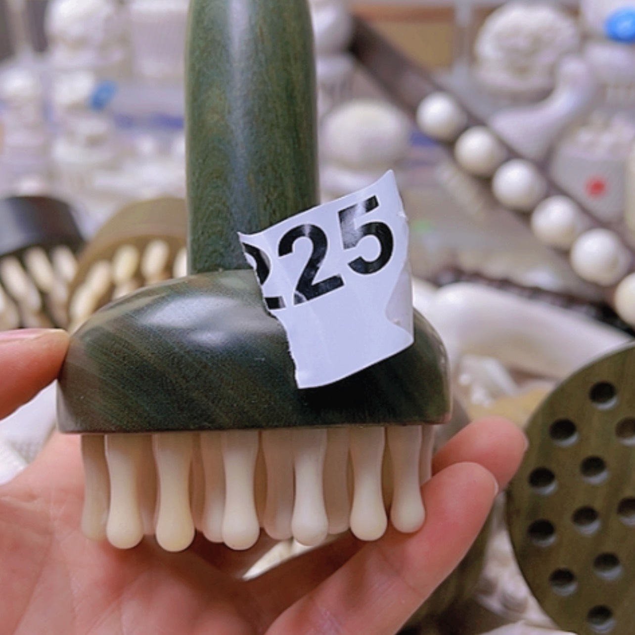 【闪购商品】砖雕绿***驴鹿角木头特价微瑕处理