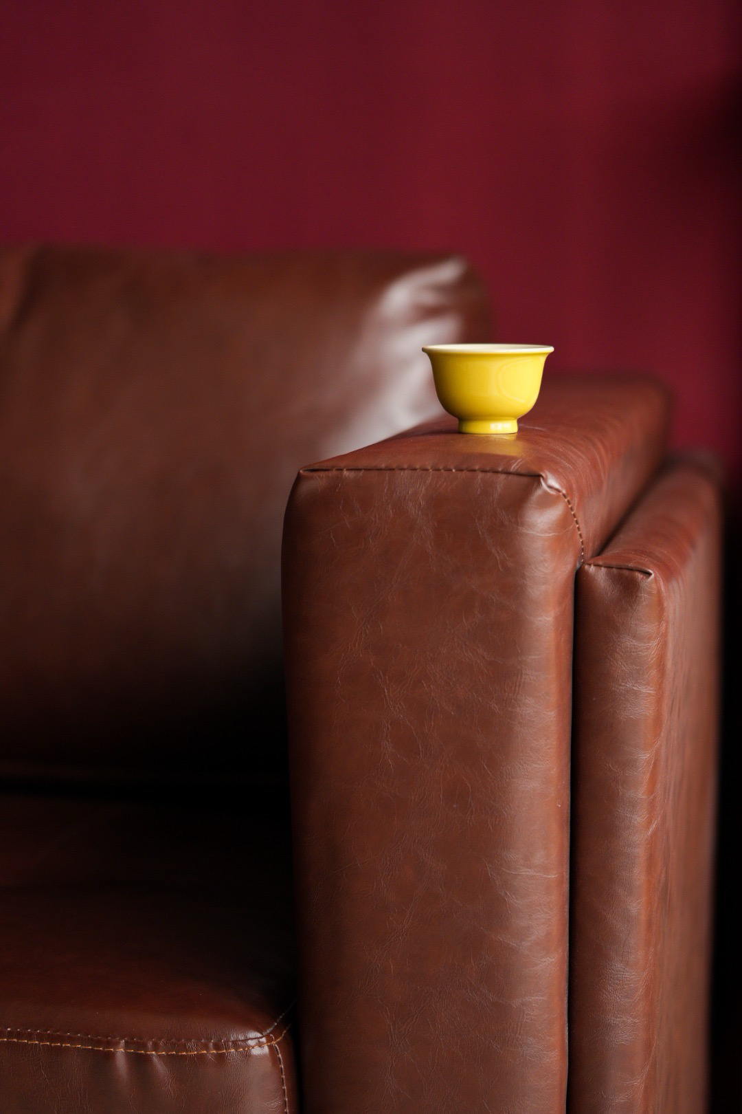 《芳芳吖》云泊秋香黄小压手杯（60毫升）