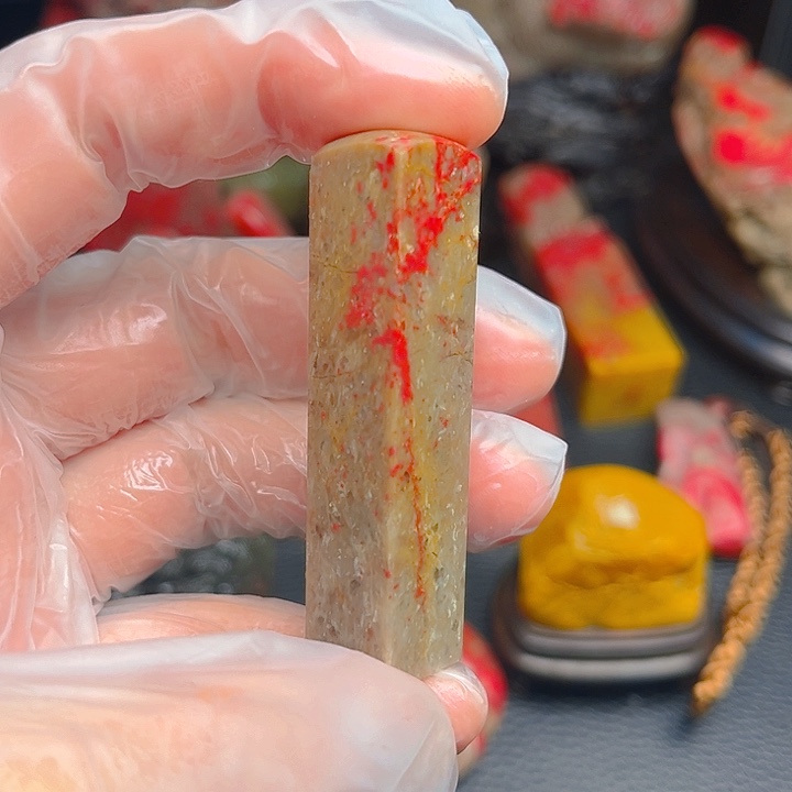 昌化石昌化鸡血石精品印章