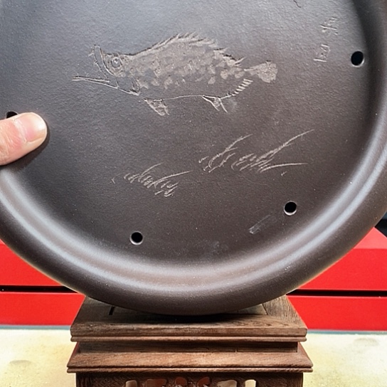 紫砂茶杯紫砂鳜鱼茶盘