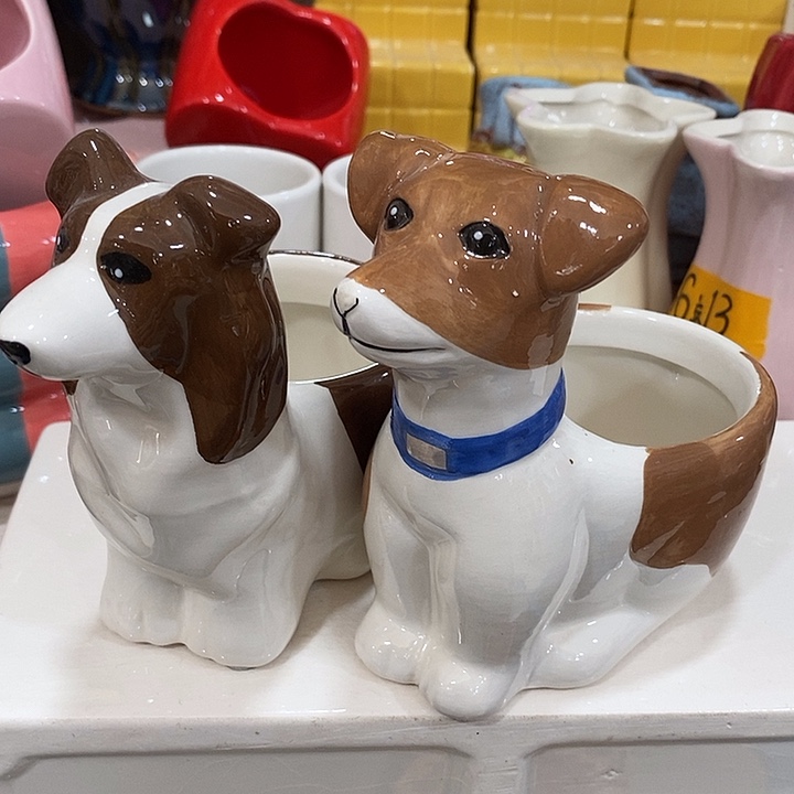 陶盆有孔 瑕疵针孔漏釉介意勿拍外高 12外口7