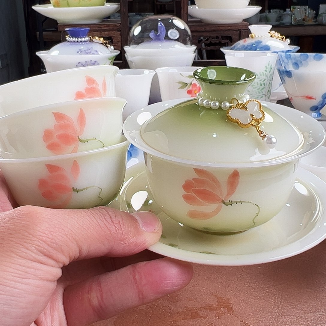 杯子陶璞玉陶瓷茶具系列手绘