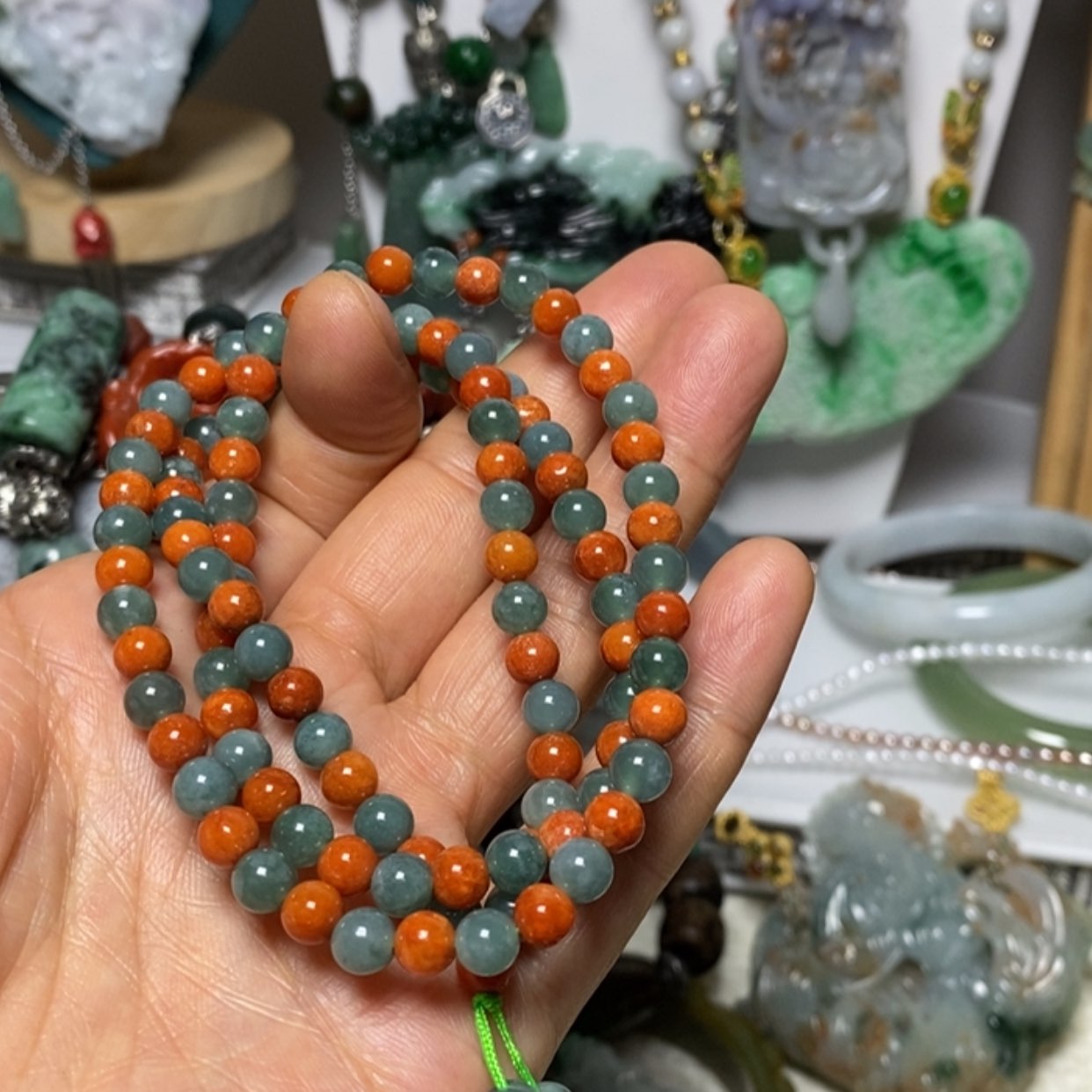 【闪购商品】蛇纹石玉摆件未镶嵌