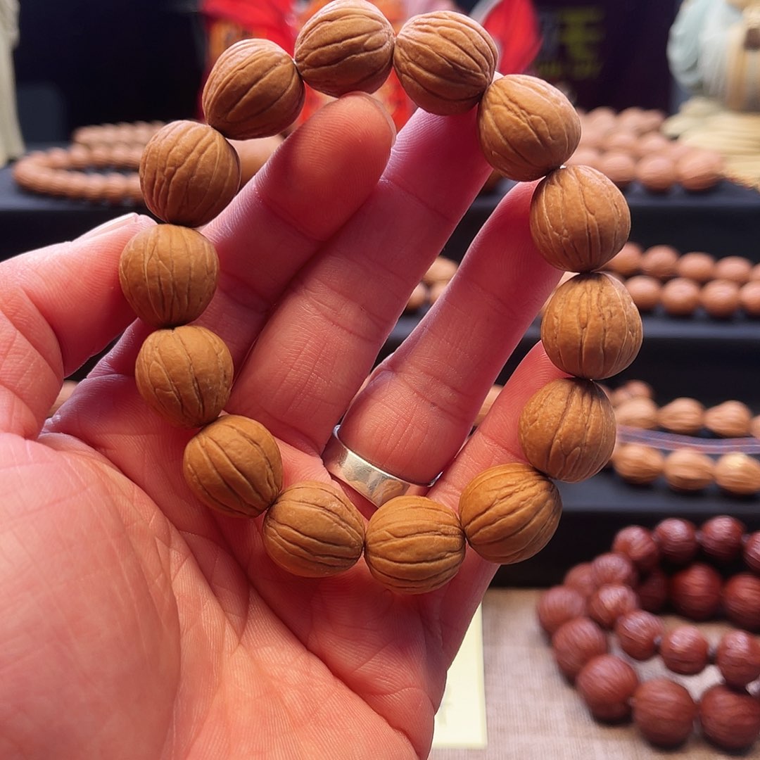 猴头核桃手串李****配佛瓜