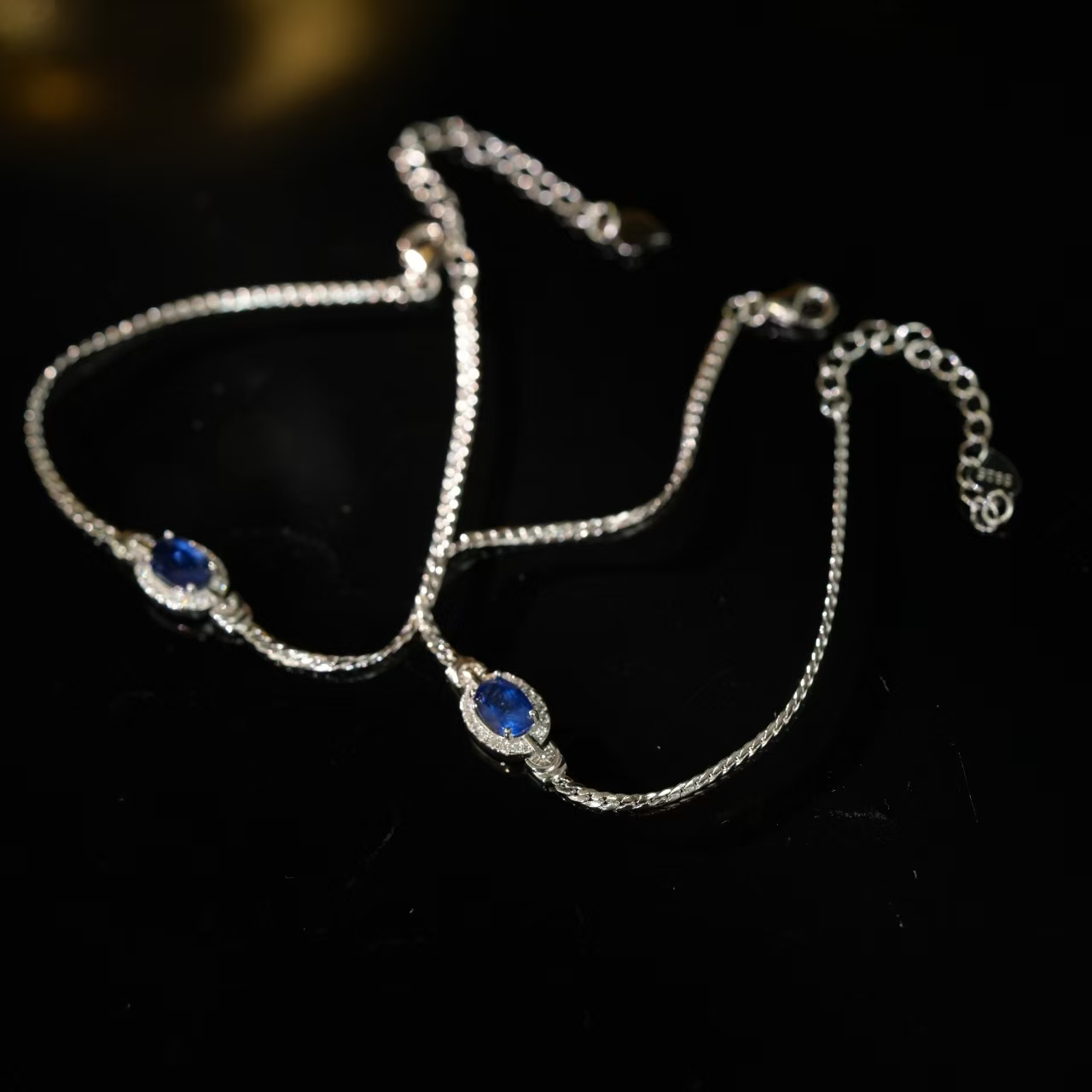 【初见珠宝】蓝宝石手链10-1C376X10【多样性发一件】