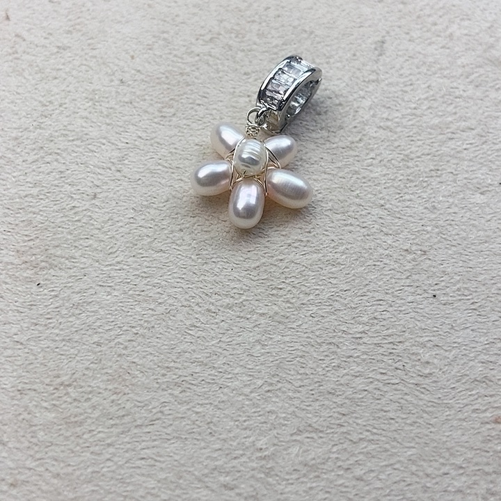 淡水珍珠颈饰银S925镶嵌