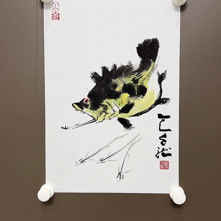 国画郭千龙  手绘原创