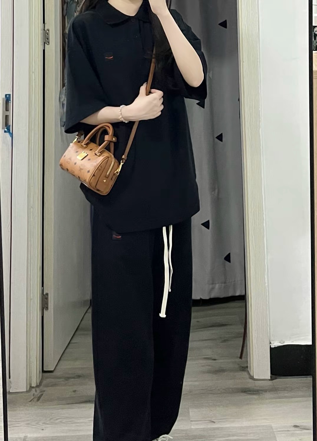 老花满印 涂层帆布 波士顿包单肩斜挎包手提包 迷你 女款