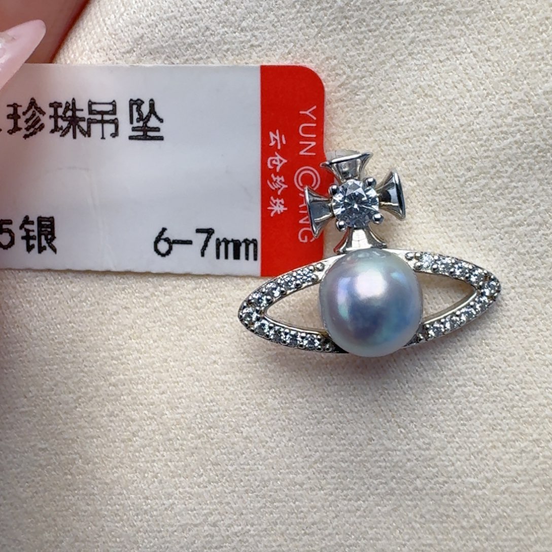 海水珍珠颈饰银S925镶嵌@@yd218