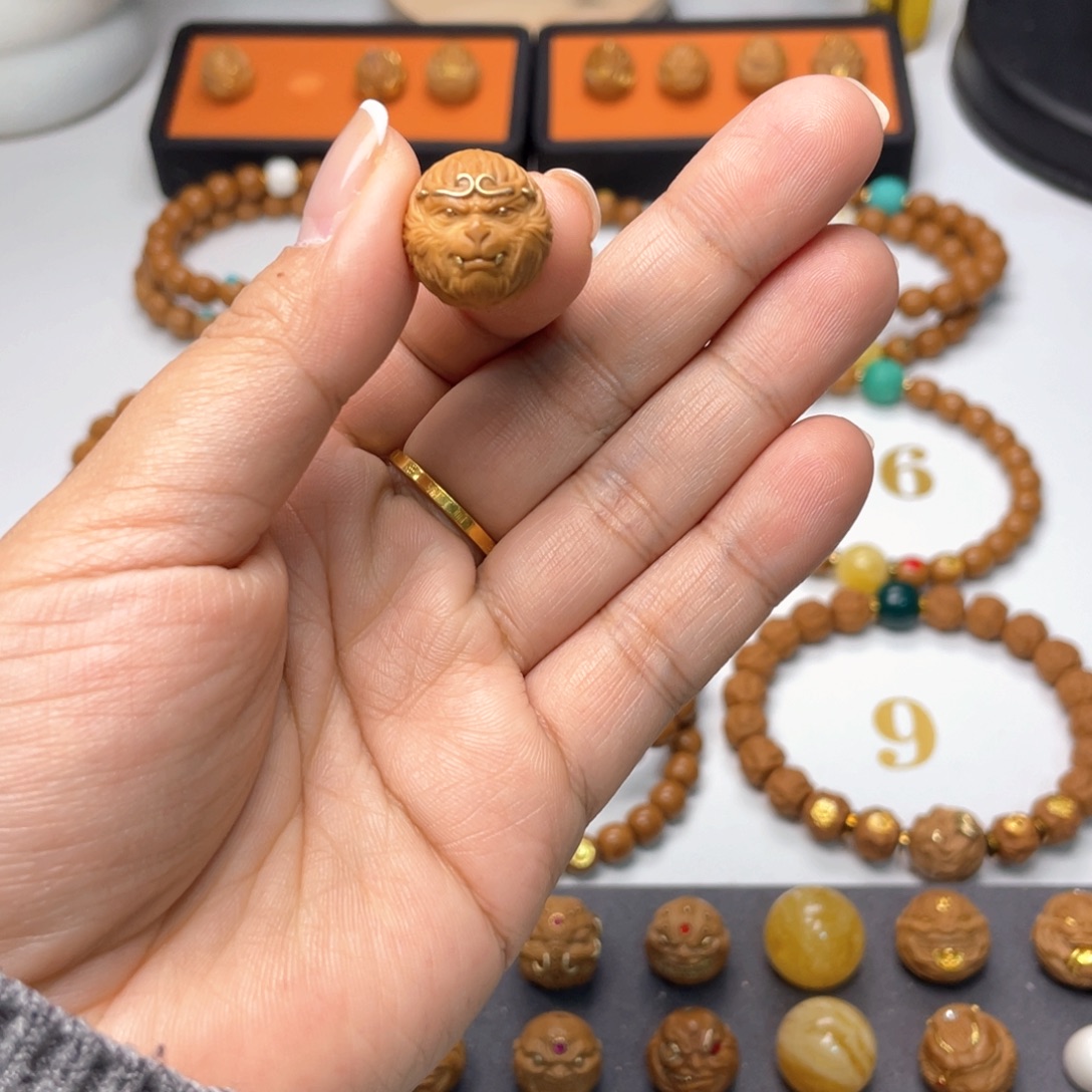 束***缚手串猴头核桃单颗悟空