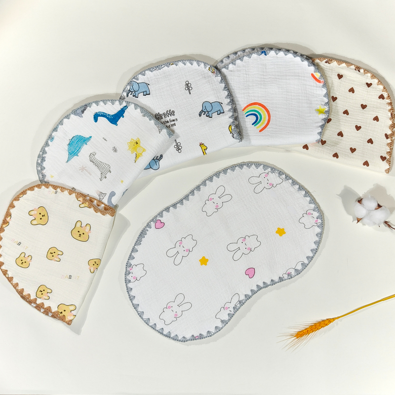 云片枕婴儿夏季枕头0到6个月新生宝宝10层纱布定型枕平枕吸汗透气