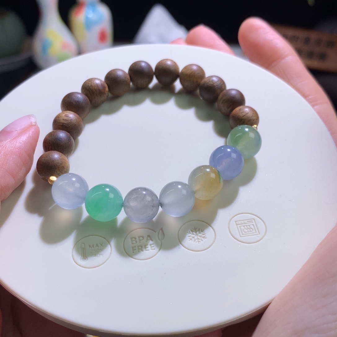 竹***y翡翠散珠多宝杨幂款48小时鉴赏