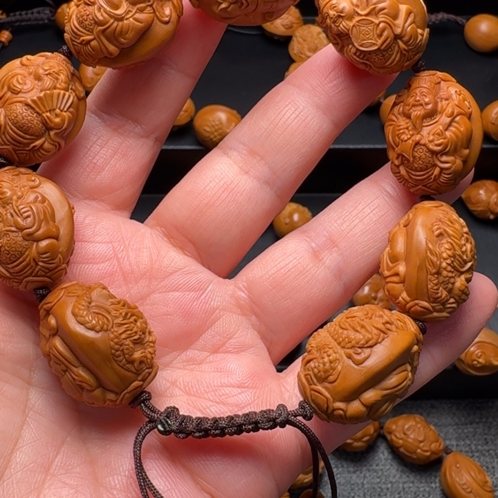 橄榄核手串/手链龙财