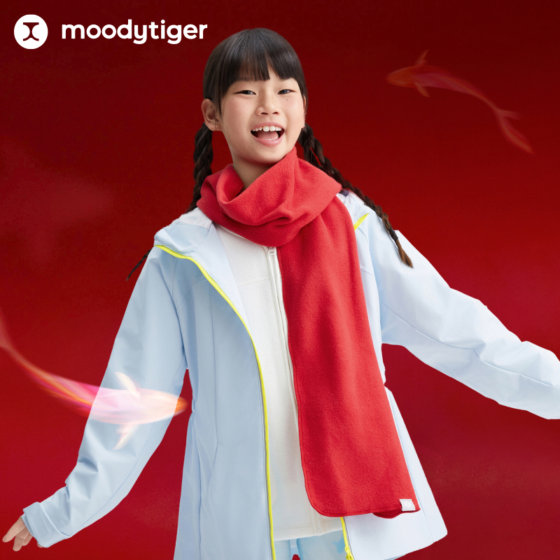 【新年系列】moodytiger儿童围巾新年厚款保暖柔软围巾【H】