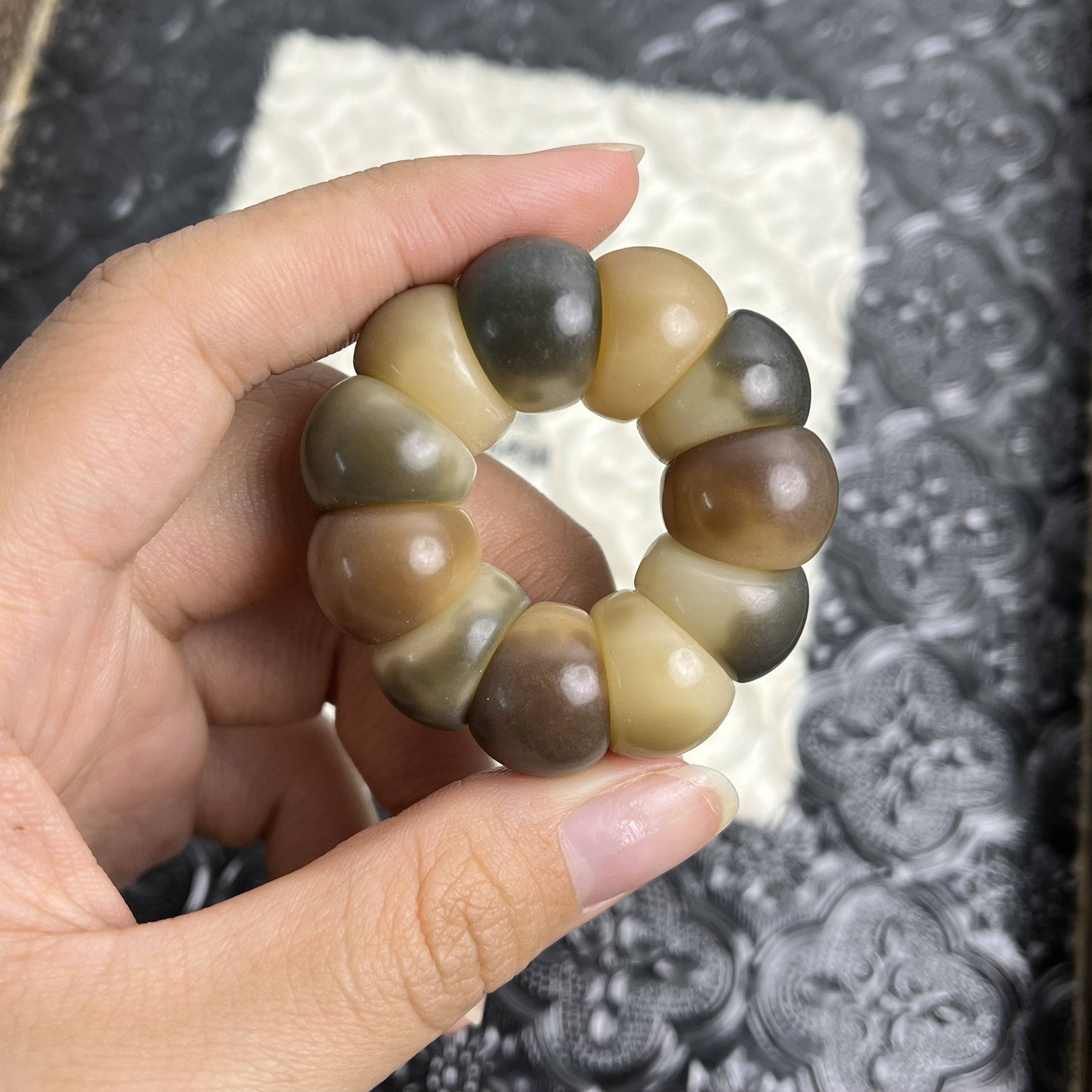 【流金岁月15mm】菩提根圆切蒜瓣手捻CP023-642