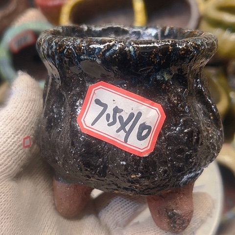 粗陶花盆手工花盆制作