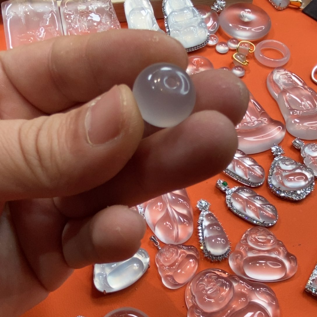 石英质玉吊坠银S925镶嵌M****2