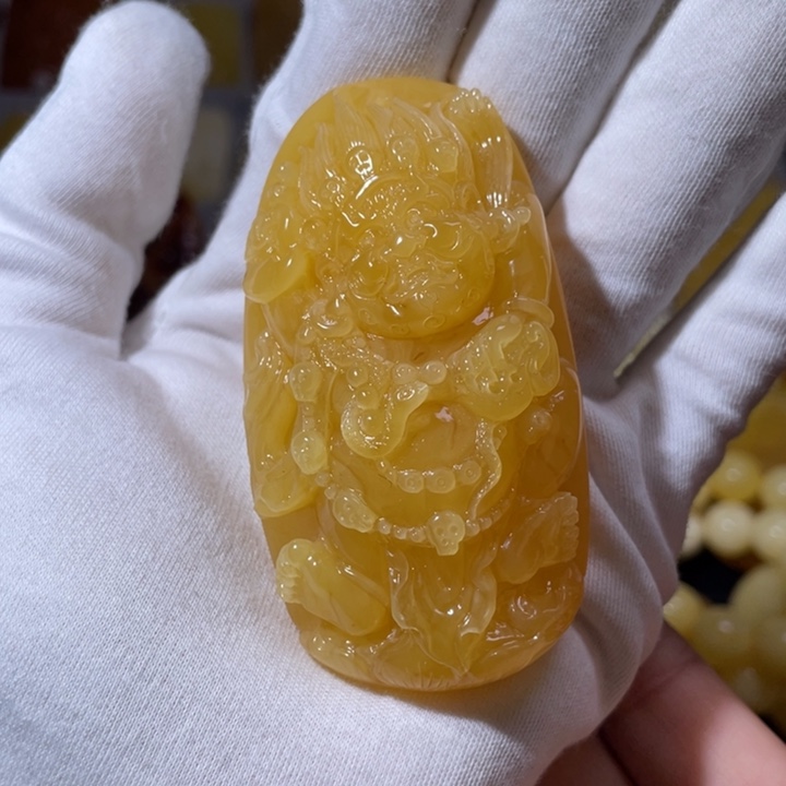 琥珀吊坠(不含链)未镶嵌