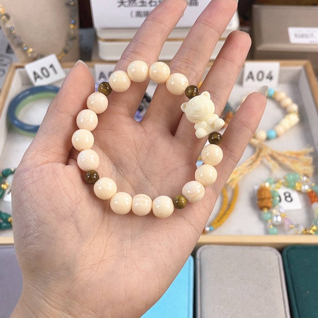 针钠钙石银S925镀金镶嵌手饰