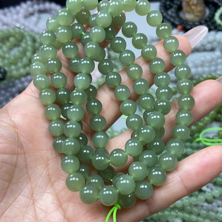 和田玉颈饰未镶嵌8