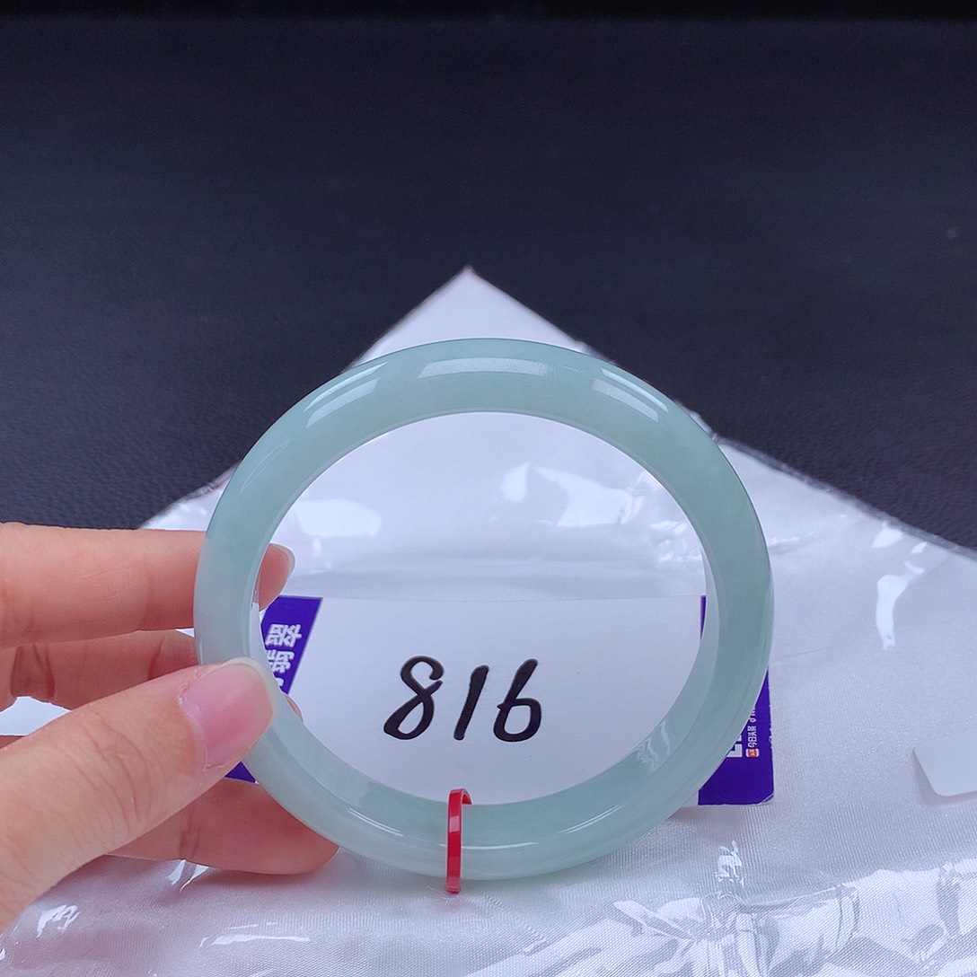 翡翠手镯未镶嵌62圈000415