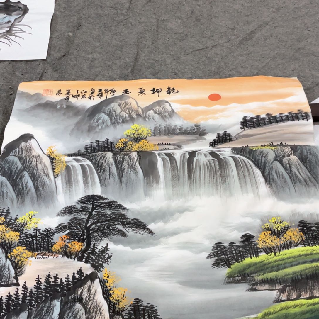 国画国画作品画心一张