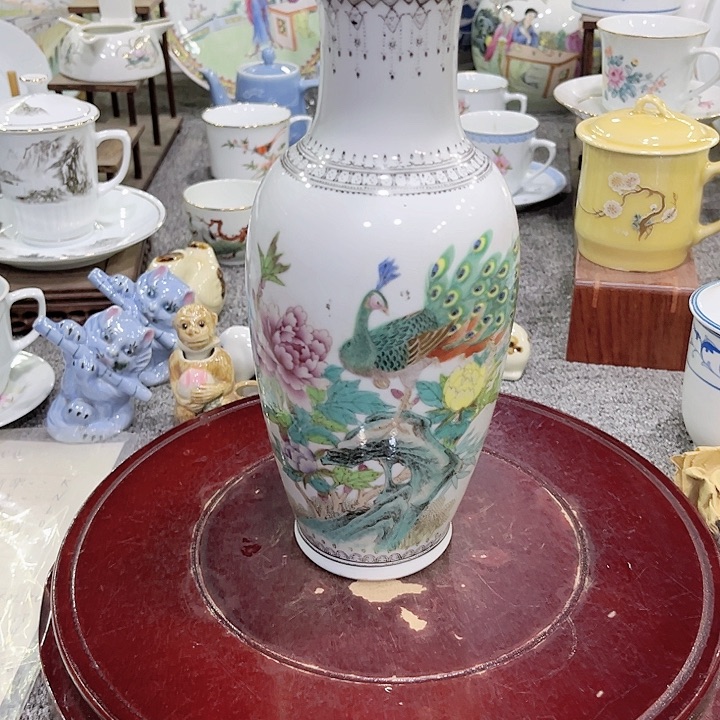 瓷片高度25.5cm 景德镇陶瓷花瓶