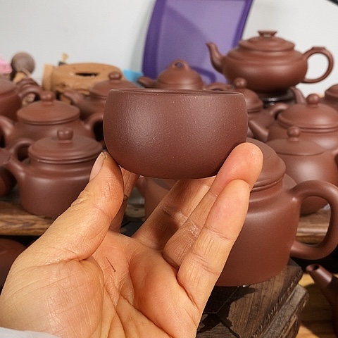 紫砂茶壶笑**来宜兴紫砂杯约50毫升