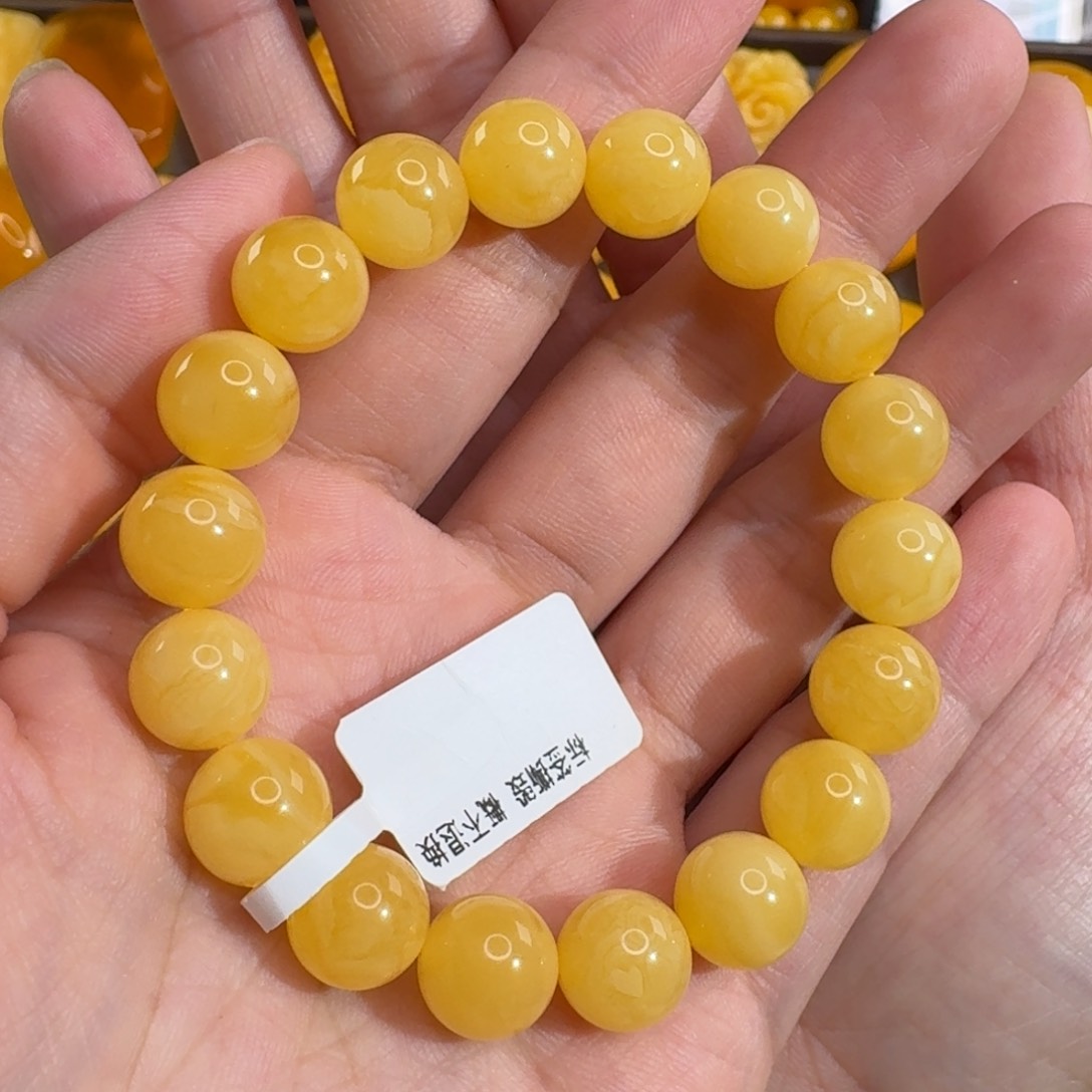 蜜蜡毛衣链未镶嵌