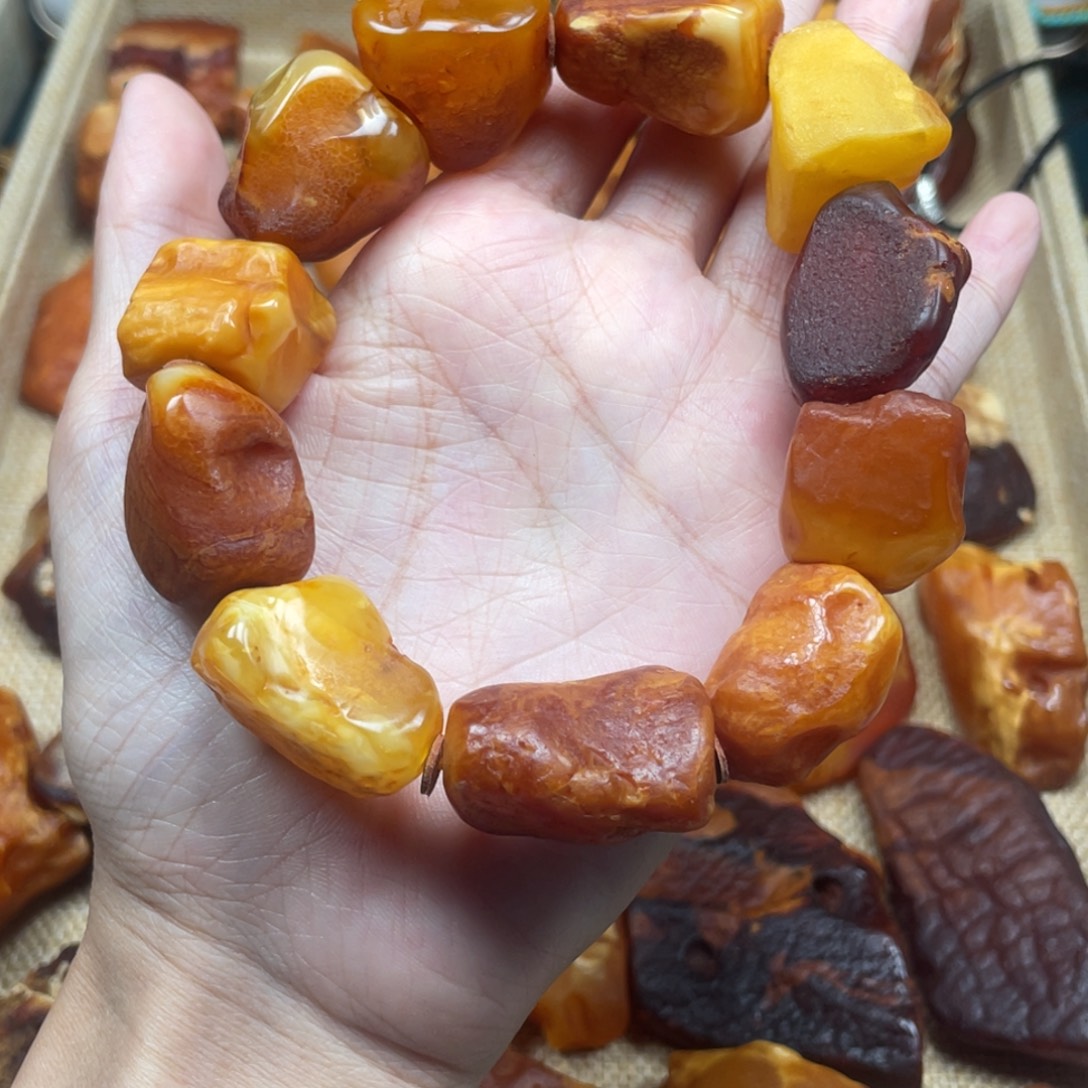 琥珀未镶嵌珠宝奇石