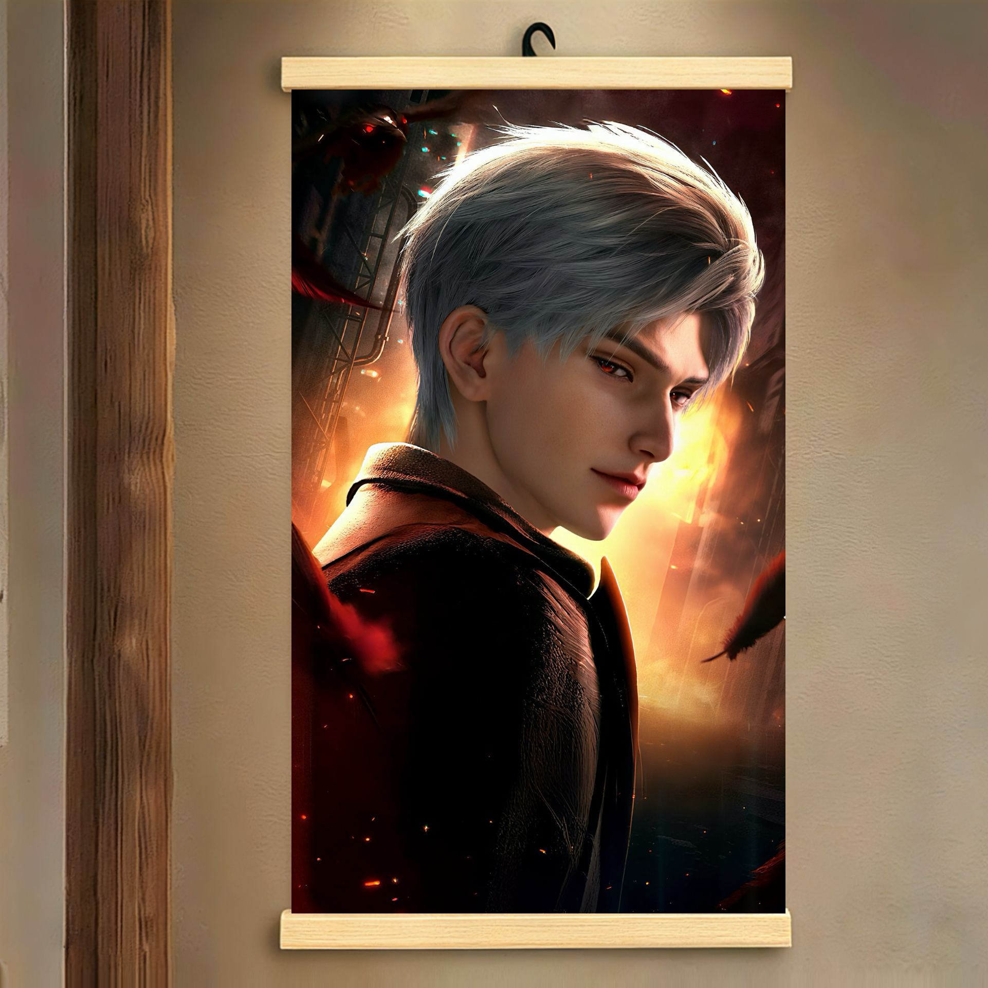 恋与深空海报卷轴装饰挂画秦彻祁煜沈星回动漫宿舍周边