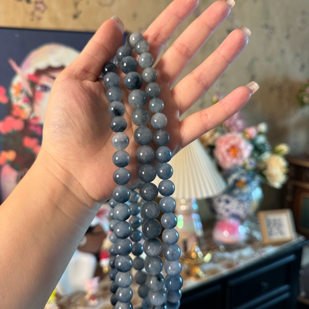 天然蓝兔毛水晶项链010多样性发其一