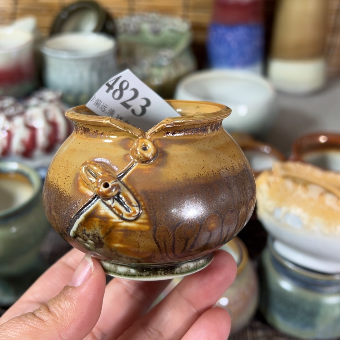 红陶景德镇手工花盆