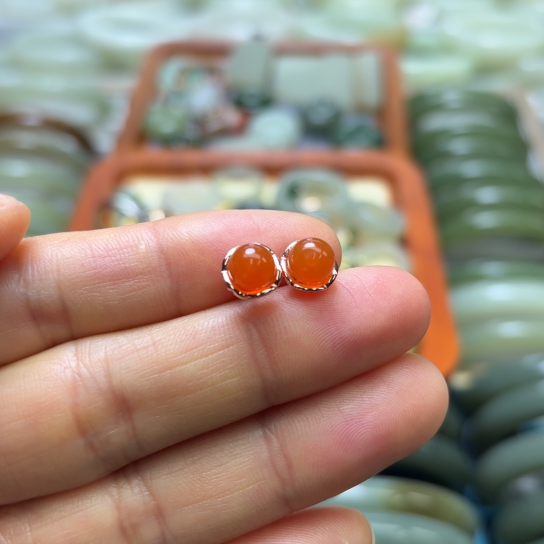 和田玉颈饰银S925镶嵌